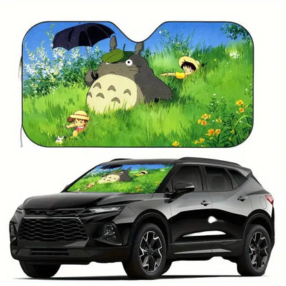 Studio Ghibli Totoro Car Windshield Sunshade - UV Protection Visor - A