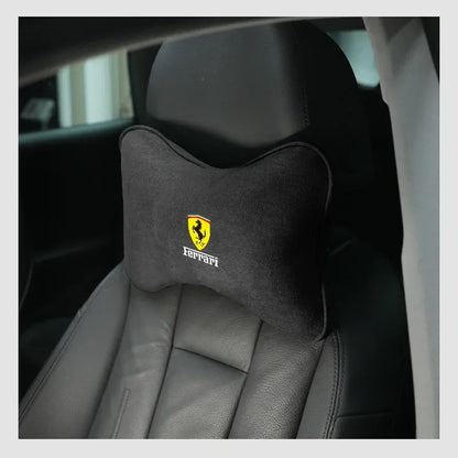 Ferrari Suede Neck Pillow - Black