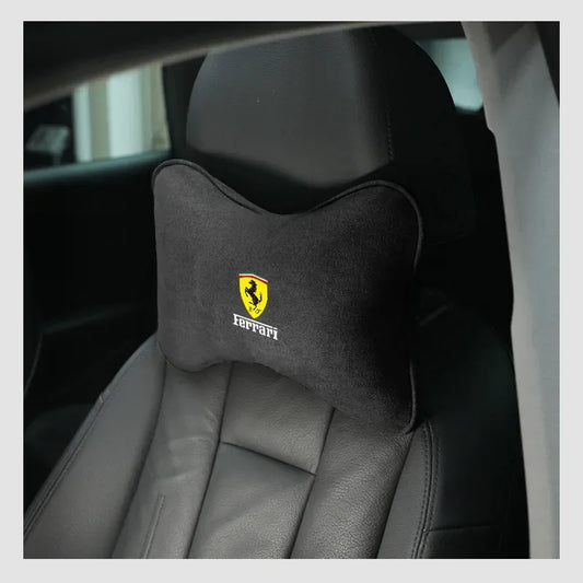 Ferrari Suede Neck Pillow - Black
