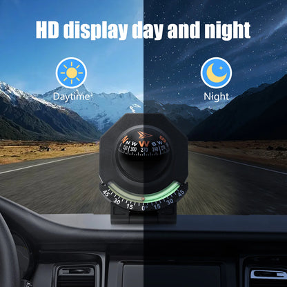 Universal Dashboard Compass with Slope Meter