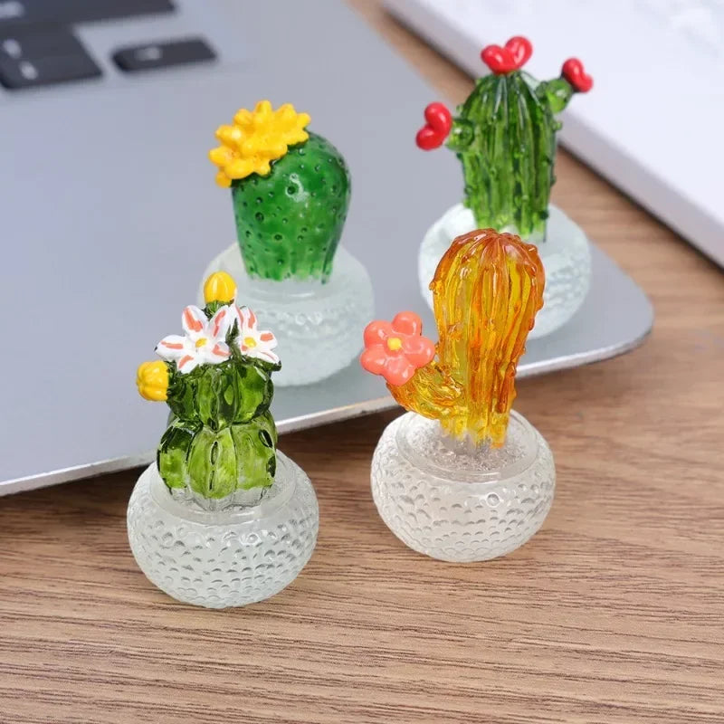 Mini Cactus Car Dashboard Ornament