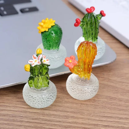 Mini Cactus Car Dashboard Ornament