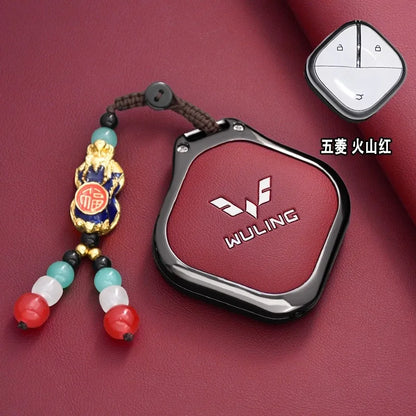 Wuling Zinc Alloy Key Case - Style 3-Red-1PC / for Wuling