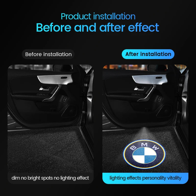 BMW LED Door Logo Projector Light E90 E60 E46 F30 F20 Welcome Lamp