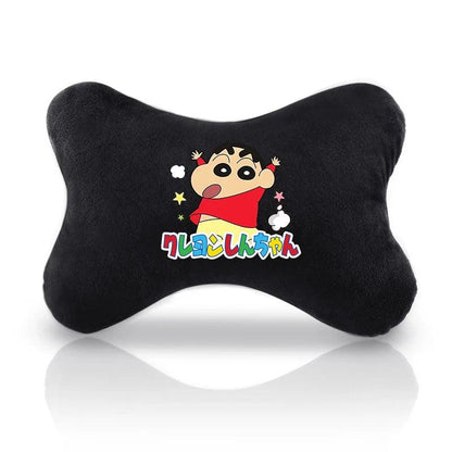 Crayon Shin-chan Car Neck Pillow - Cartoon Headrest Cushion Support