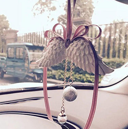 Gypsum Angel Wings Car Pendant Rearview Mirror Decoration Ornament