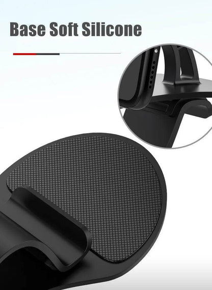 360° Rotatable Car Phone Holder – Universal Dashboard & Windshield Mount Stand - 