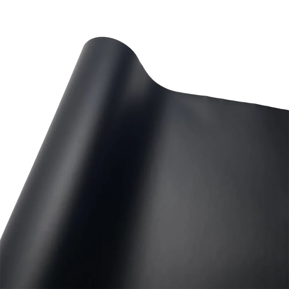 Matte Black Car Vinyl Wrap – Self-Adhesive Film with Air Release for Cars & Motorcycles - 10X152 CM