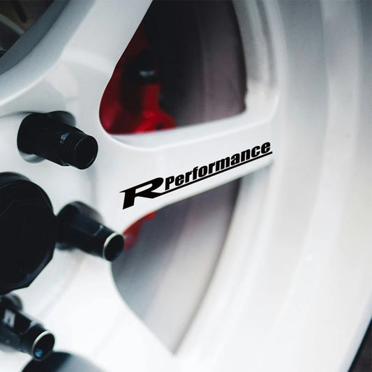 Reflective Car Wheel Stickers – Rim Hub Racing Style Vinyl Decals, Waterproof Auto Accessories - Reflective Silver / 1 Set