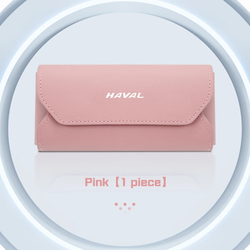 Haval Magnetic Leather Car Sunglasses Case
