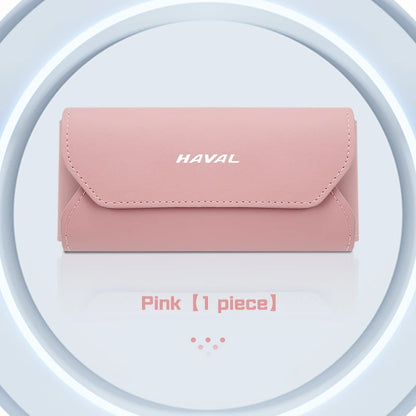Haval Magnetic Leather Car Sunglasses Case