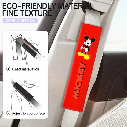 Mickey Mouse Seatbelt Cover - Disney Car Shoulder Pad Cushion
