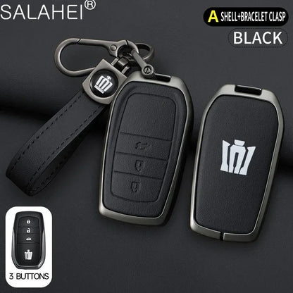 Toyota Key Cover - Zinc Alloy Case - B-black keyring