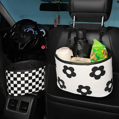 Premium Car Seat Back Storage Organizer with Trash Compartment