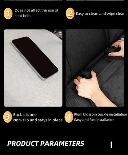 Leather Car Seat Cover Universal Four Seasons Car Front/Rear Seat Cushion for Audi Q3 Q7 Q8 TT Chair Protector Pad Accessories