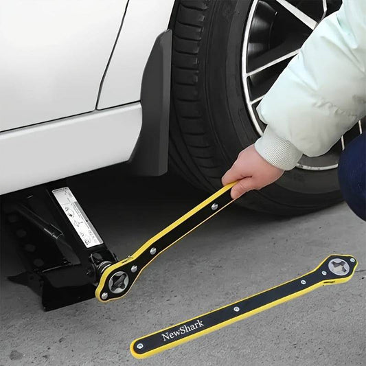 Tire Jack Wrench Heavy-Duty – 360° Rotating Handle Tool - 