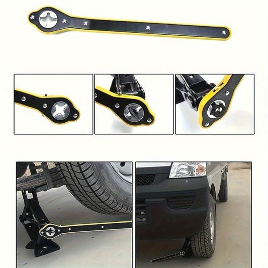 Tire Jack Wrench Heavy-Duty – 360° Rotating Handle Tool - 