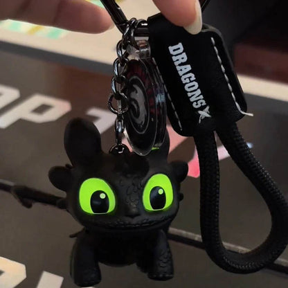 Light Up Night Fury Keychain – Glowing Dragon - 