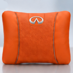 Infiniti Car Neck Pillow & Lumbar Support Cushion - Lumbar Orange