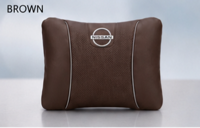 Nissan Car Neck Pillow & Lumbar Support Cushion Set