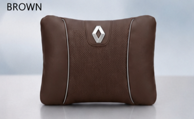 Renault Car Neck Pillow & Lumbar Support Cushion Set