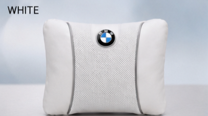 BMW Car Neck Pillow and Lumbar Support Cushion Set