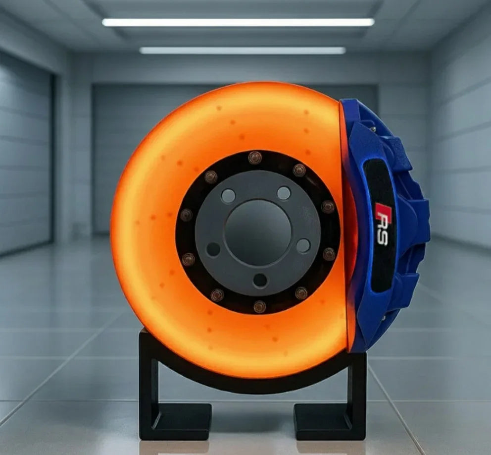 Car Brake Disc LED Light – Rotating Car Wheel Hub Ambient Lamp - RS / Blue Caliper