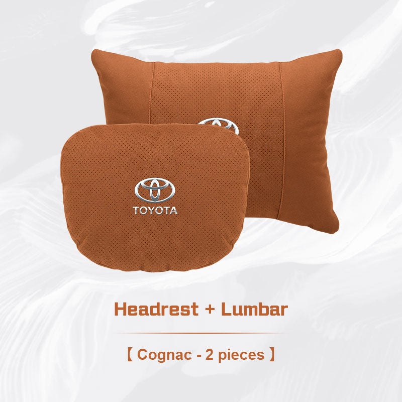 Toyota Neck Pillow and Lumbar Support Cushion Set