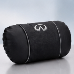 Infiniti Car Neck Pillow & Lumbar Support Cushion - Headrest Black