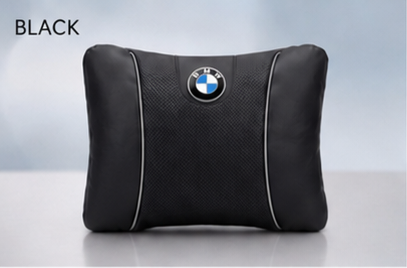 BMW Car Neck Pillow and Lumbar Support Cushion Set