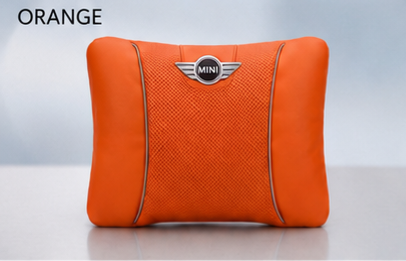 MINI Cooper Car Neck Pillow & Lumbar Support Cushion - Lumbar Orange