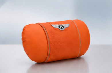 Bentley Car Neck Pillow & Lumbar Support Cushion - Headrest Orange