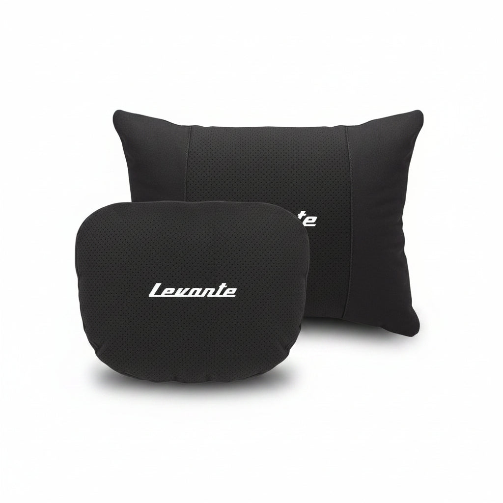 Levante Car Neck Pillow and Lumbar Support Cushion Set