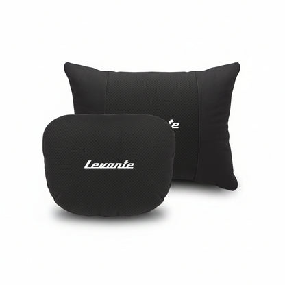 Levante Car Neck Pillow and Lumbar Support Cushion Set