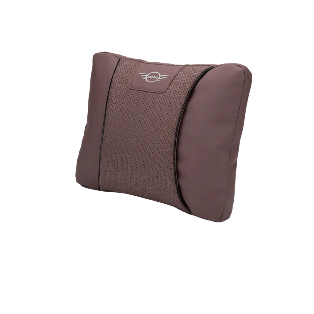 MINI Cooper Neck Pillow & Lumbar Support Cushion - Brown / Lumbar Cushion