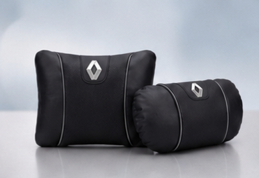 Renault Car Neck Pillow & Lumbar Support Cushion Set