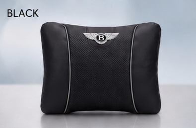 Bentley Car Neck Pillow & Lumbar Support Cushion - Lumbar Black