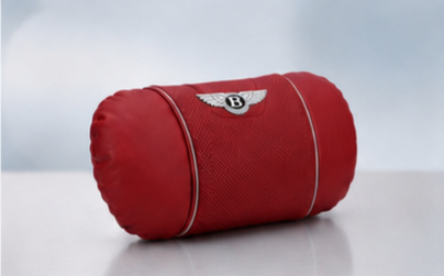 Bentley Car Neck Pillow & Lumbar Support Cushion - Headrest Red