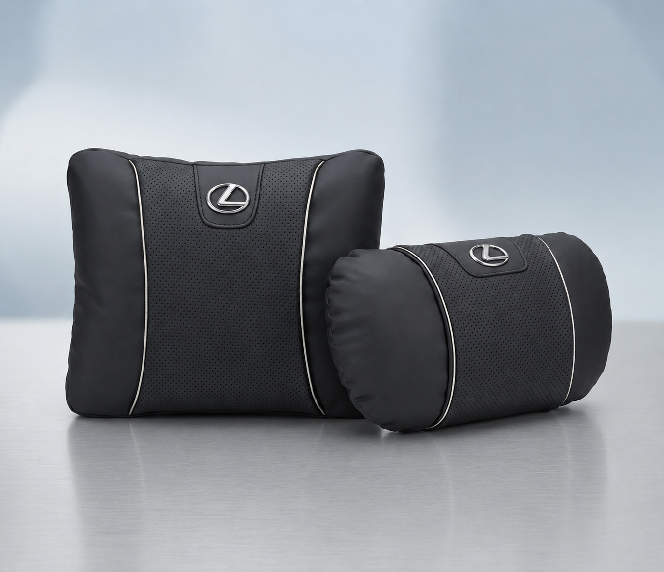Lexus Car Neck Pillow & Lumbar Support Cushion