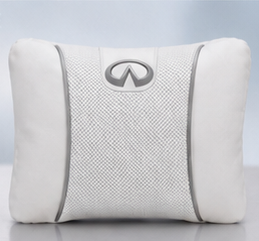 Infiniti Car Neck Pillow & Lumbar Support Cushion - Lumbar White