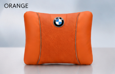 BMW Car Neck Pillow and Lumbar Support Cushion Set