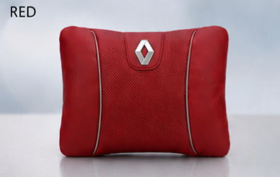Renault Car Neck Pillow & Lumbar Support Cushion Set