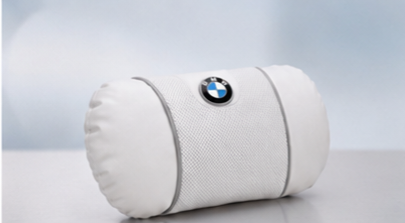 BMW Car Neck Pillow and Lumbar Support Cushion Set