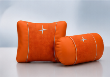 Polestar Car Neck Pillow and Lumbar Support Cushion Set