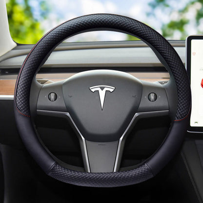 غطاء عجلة قيادة جلدي Tesla Model 3