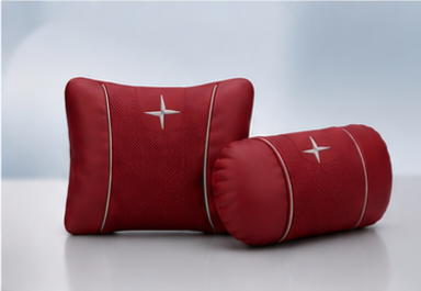Polestar Car Neck Pillow and Lumbar Support Cushion Set