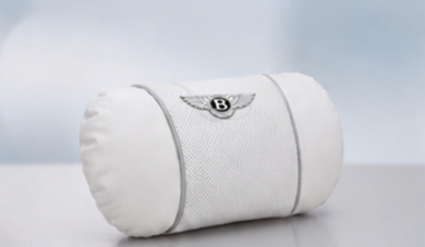 Bentley Car Neck Pillow & Lumbar Support Cushion - Headrest White