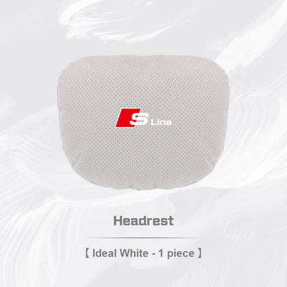 Audi S Line Neck Pillow and Lumbar Support Cushion Set