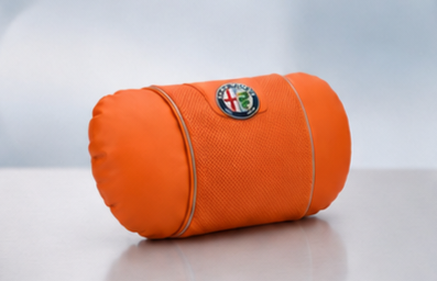 Alfa Romeo Car Neck Pillow & Lumbar Support Cushion - Headrest Orange