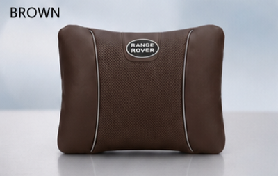 Range Rover Car Neck Pillow & Lumbar Support Cushion - Lumbar Brown